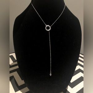 Long pull through necklace with beaded bottom